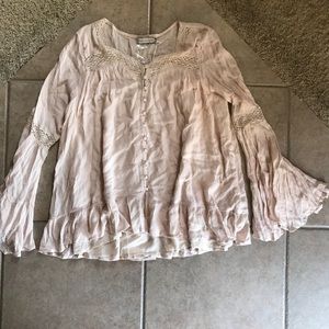 Bell Sleeve Button Blouse